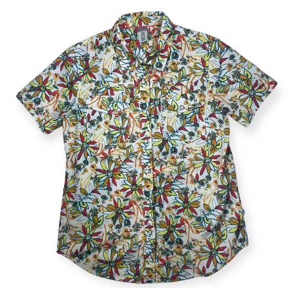 Stio Tops - Stio Curtis Camp Floral Snap Shirt Women's Small